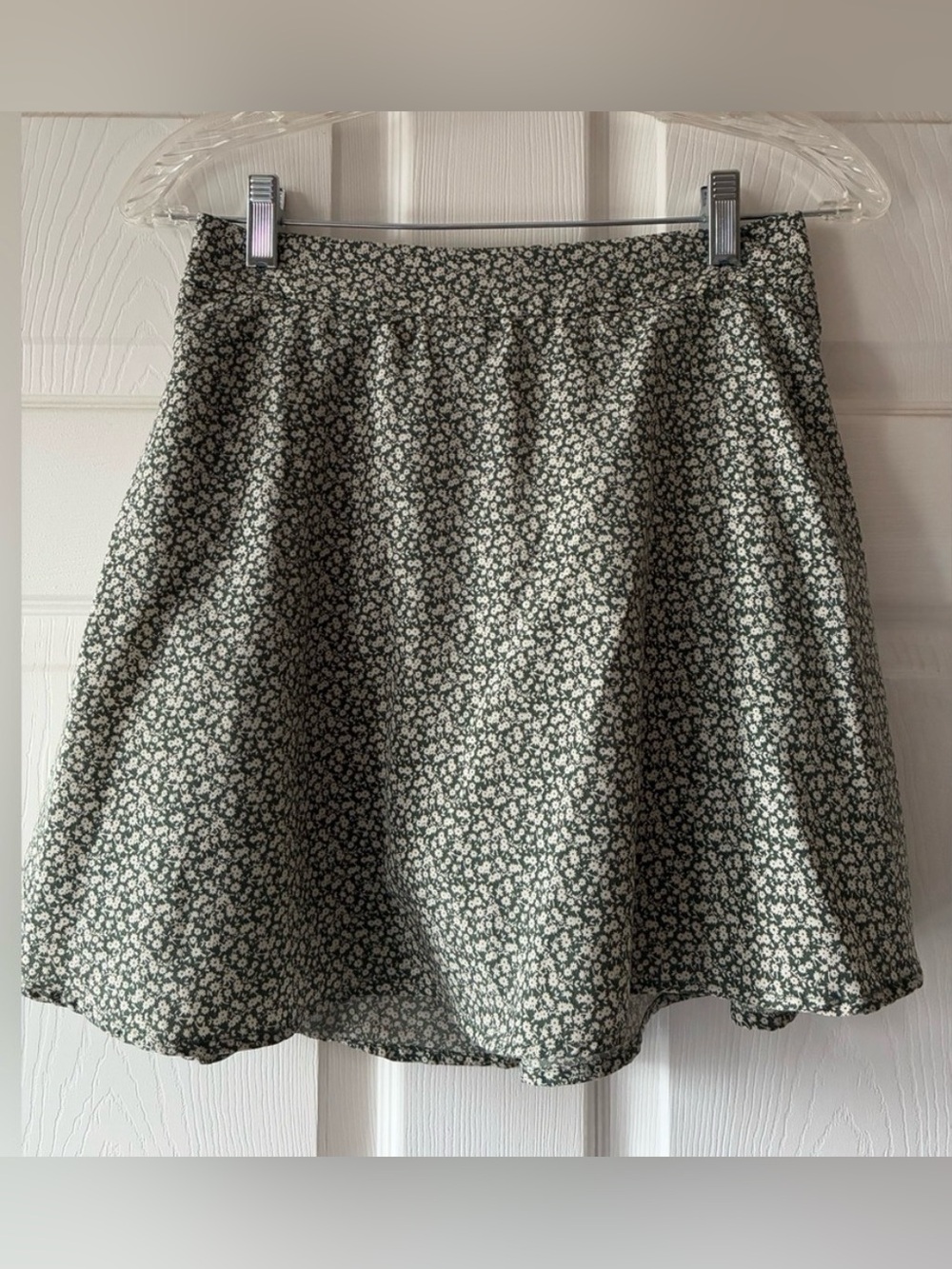 Floral Green mini Skort